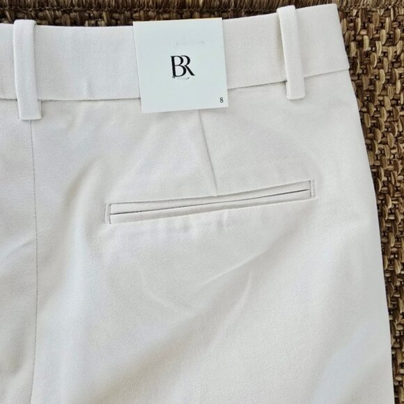 Banana Republic Women's Sloan Trousers Size 8 Natural Straight Leg Dress Pants - Picture 7 of 16